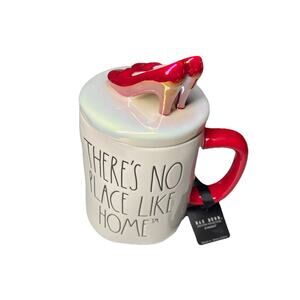 Rae Dunn Wizard of Oz Mug There's No Place Like Home Dorothy Ruby Slipper Topper